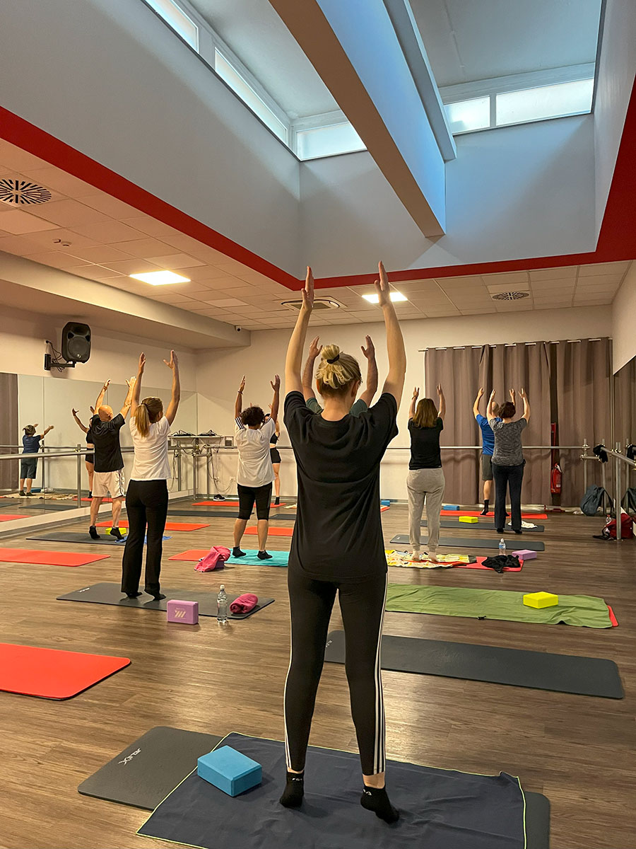 Sala corsi fitness di Passion Fitness